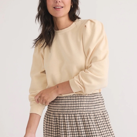 Marine Layer Sweaters - Marine Layer Enya Puff Sleeve Sweatshirt